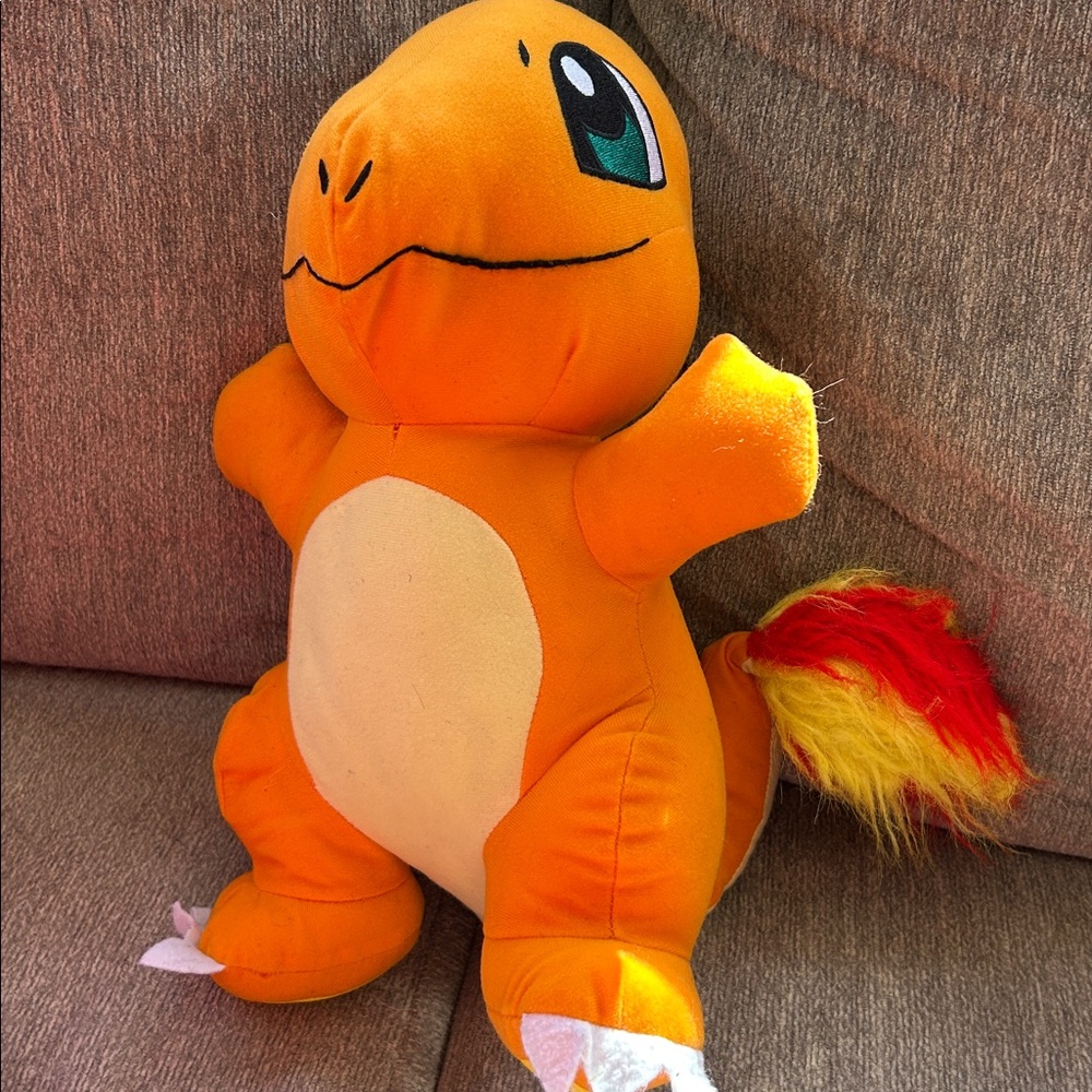 Pokemon Charmander 14” Orange plush toy 2018 condition is used collector’s item